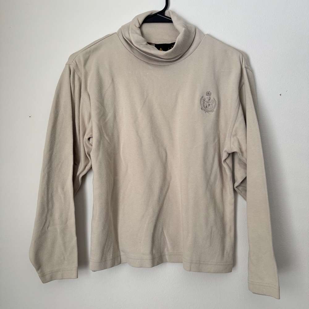 Vintage Liz Sport Cream Turtleneck - Petite